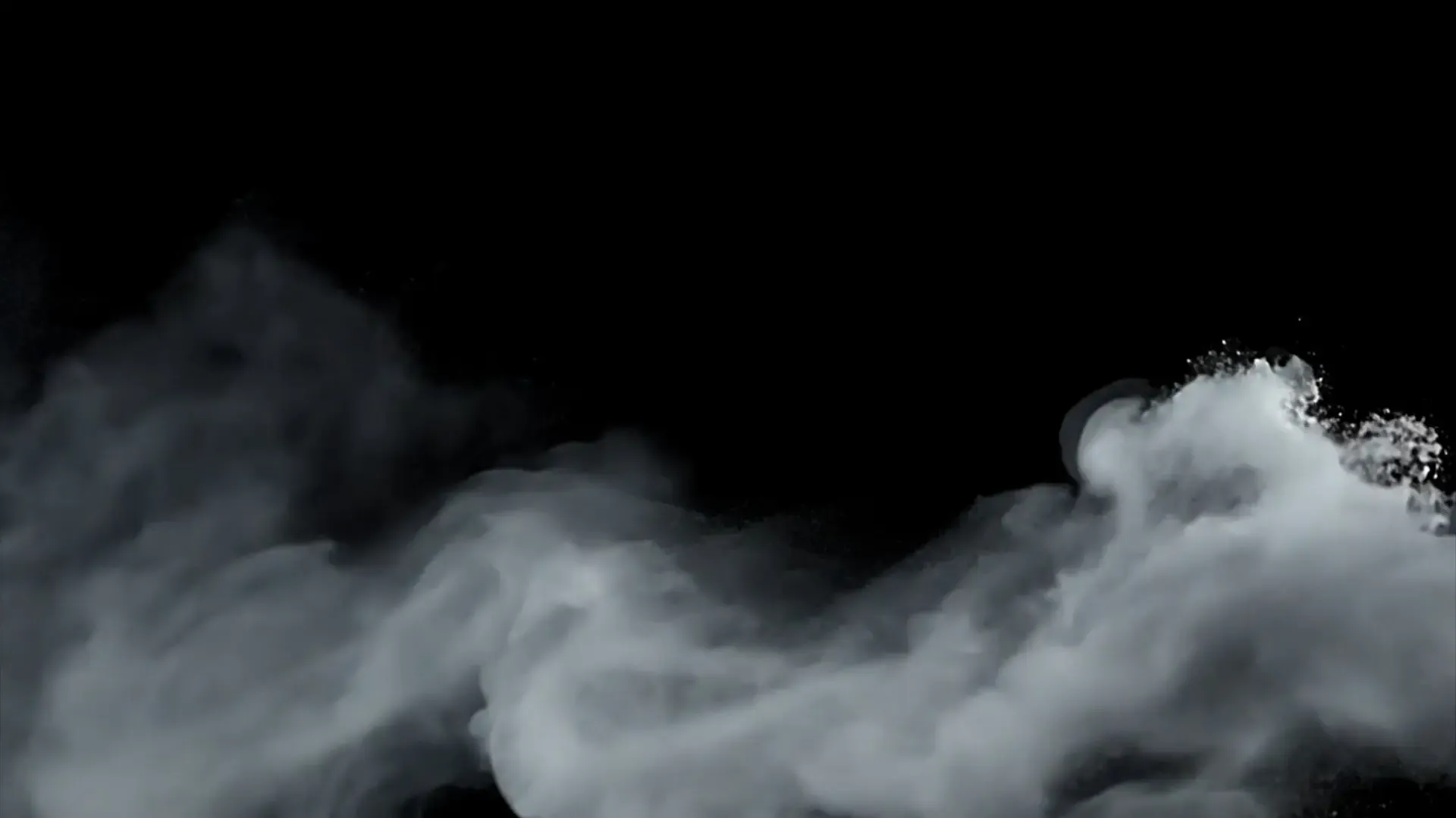 Monochrome Smoke Overlay for Artistic Video Effects